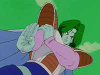 Zarbon em posio de ataque contra Vegeta