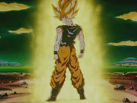 Son Goku se transforma en Super Saiya-jin